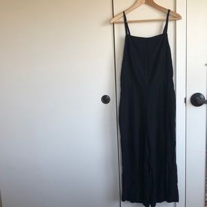 Black wide leg jumpsuit